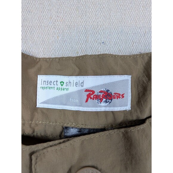 RAIL RIDERS Pants Mens XL 34x30 Straight Brown Weather Insect Shield Hike NEW - Picture 5 of 8